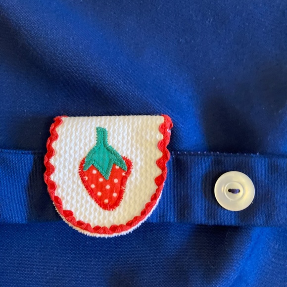 Belted navy blue girl's 60s dress, size 8-10 - Picture 3 of 4